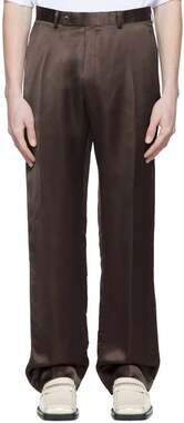 Martine Rose Viscose Satin Trousers US 30 EU 46 Mens Brown $530